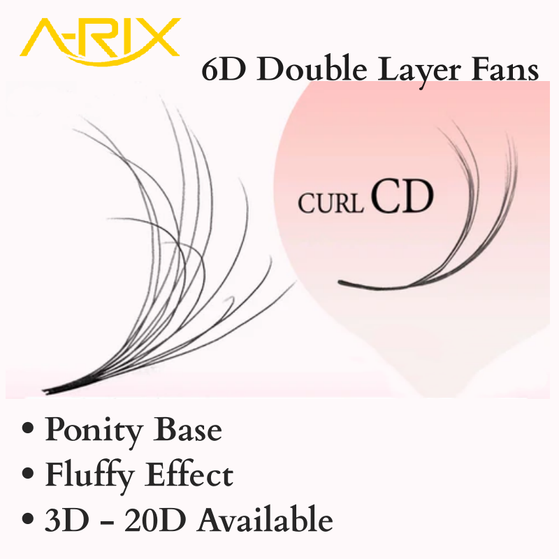 6D Double-Layer Fluffy Premade Volume Fans 0.07