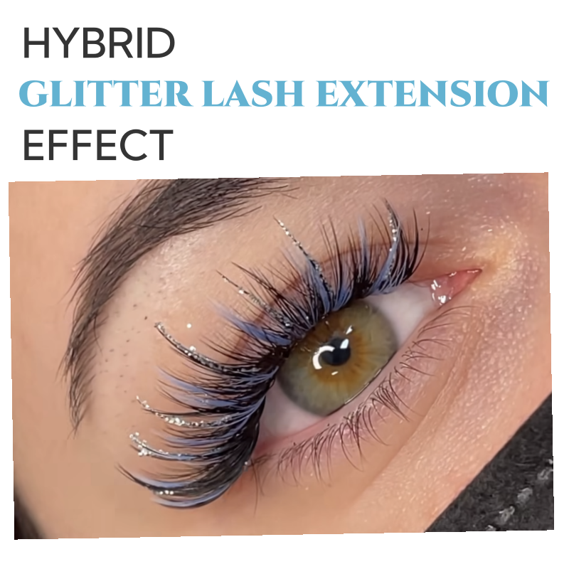 New Colorful Glitter Eyelash Extension Summber Holodays Vocation Halloween Christmas