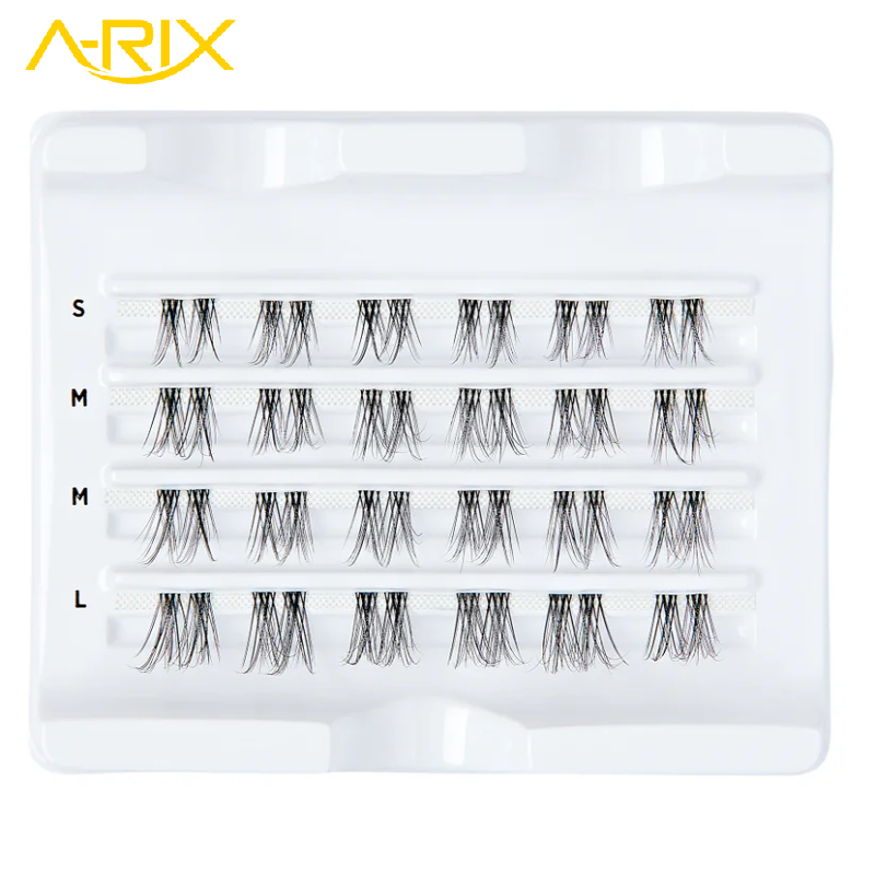 New Feathery Wispy Falsecara DIY Eyelashes Under Lash Individuals Customize Salon Extension look