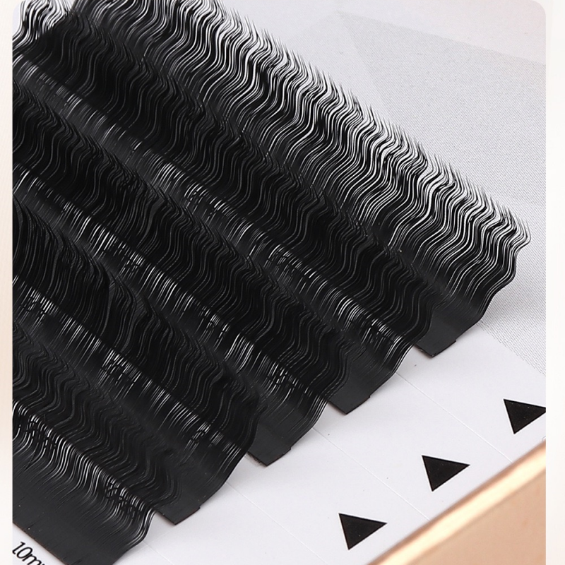 New Curly Volume African Curl Eyelash Extensions Fluffy Wool Instant Noodles Roll
