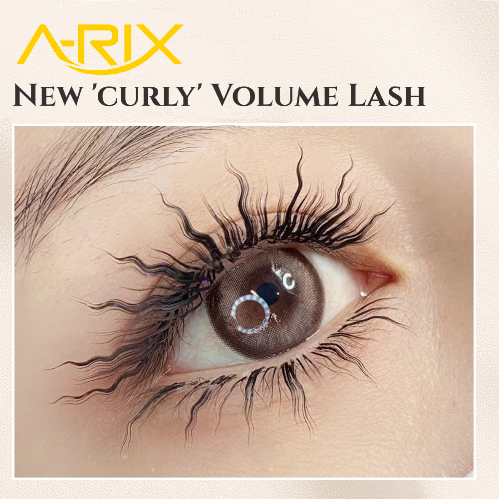 New Curly Volume African Curl Eyelash Extensions Fluffy Wool Instant Noodles Roll