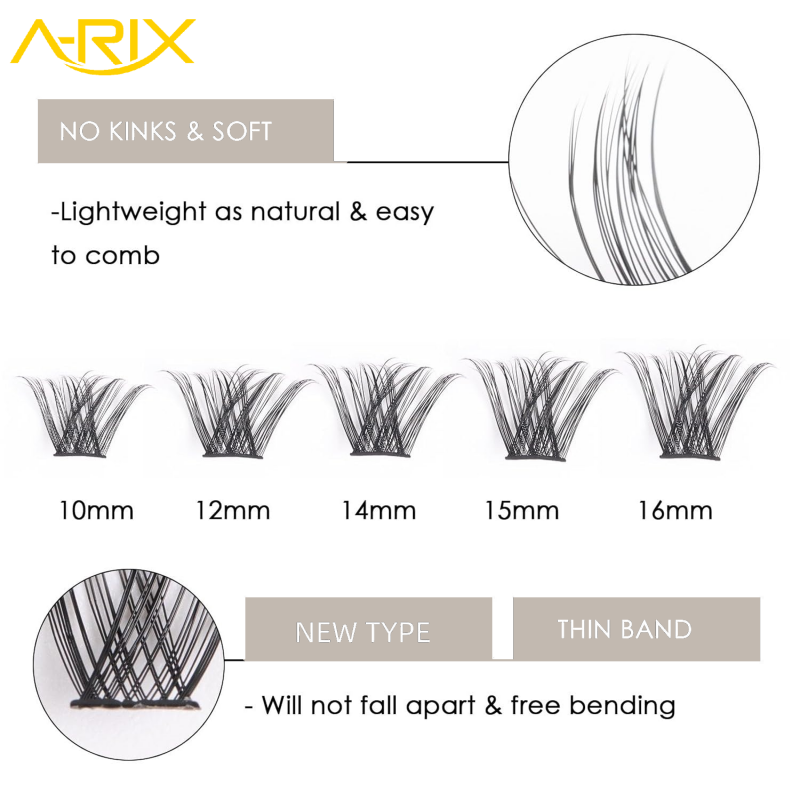 0.06mm Band Premium Pre-mapped Cashmere DIY Lash Extension Set Mix Length Pack