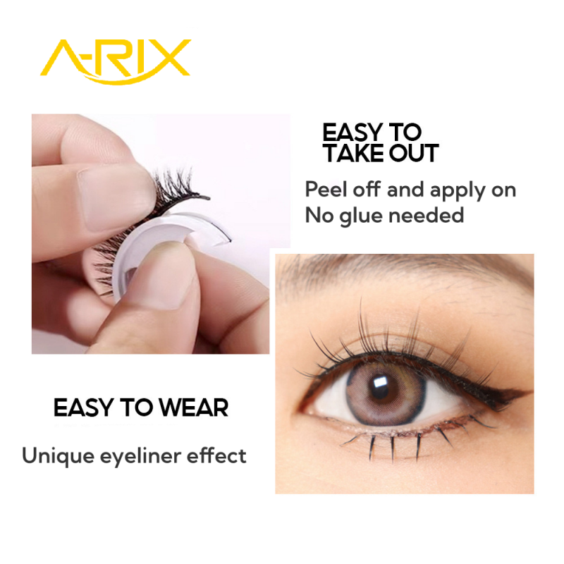 New Self Adhesive Body Heat Strip Eyelash Free Glue Eyeliner Effect Reusable